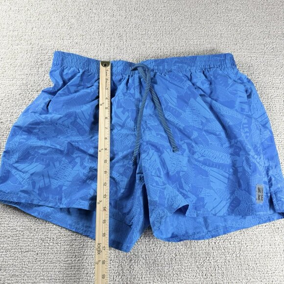 Nike Swim Collage All Over Print AOP Pattern Swim Shorts Blue Men’s Size XXL - Picture 4 of 5